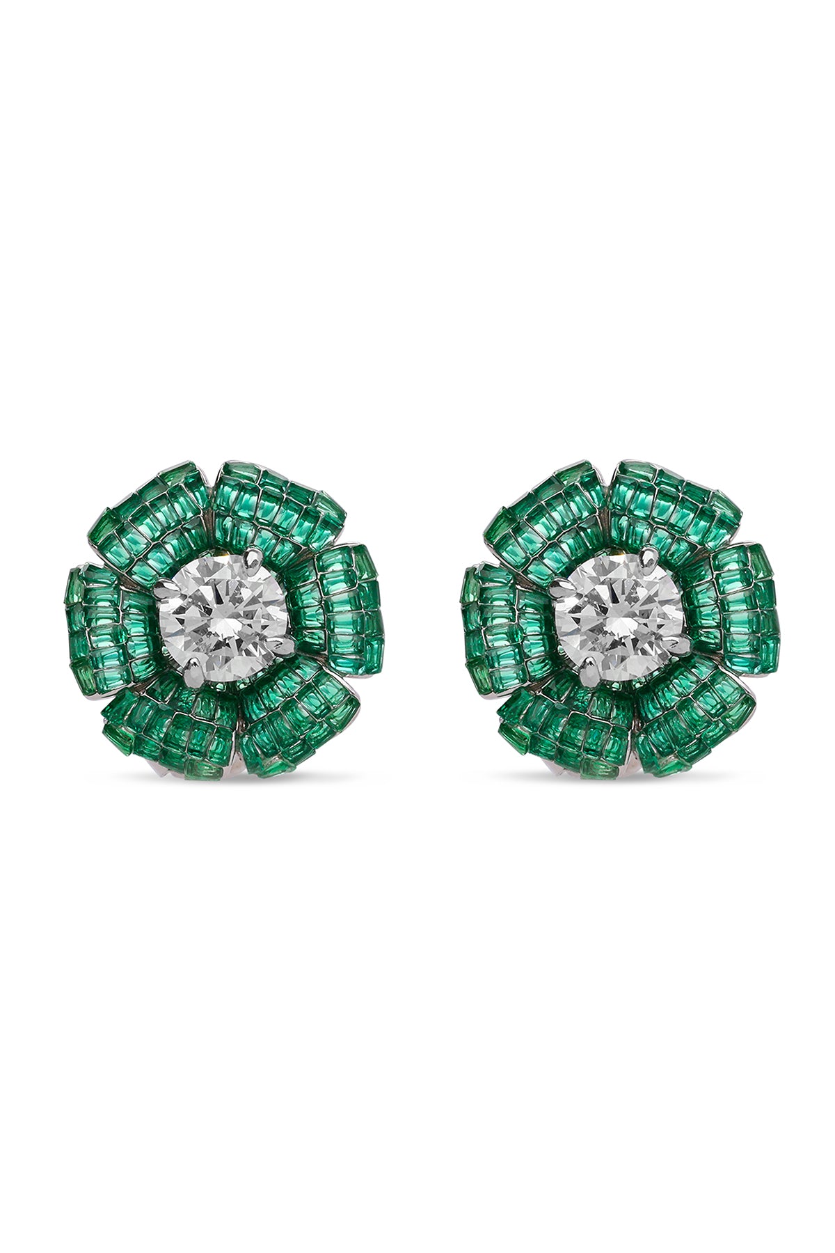 Faerie Emerald Green Forest Stud Earrings