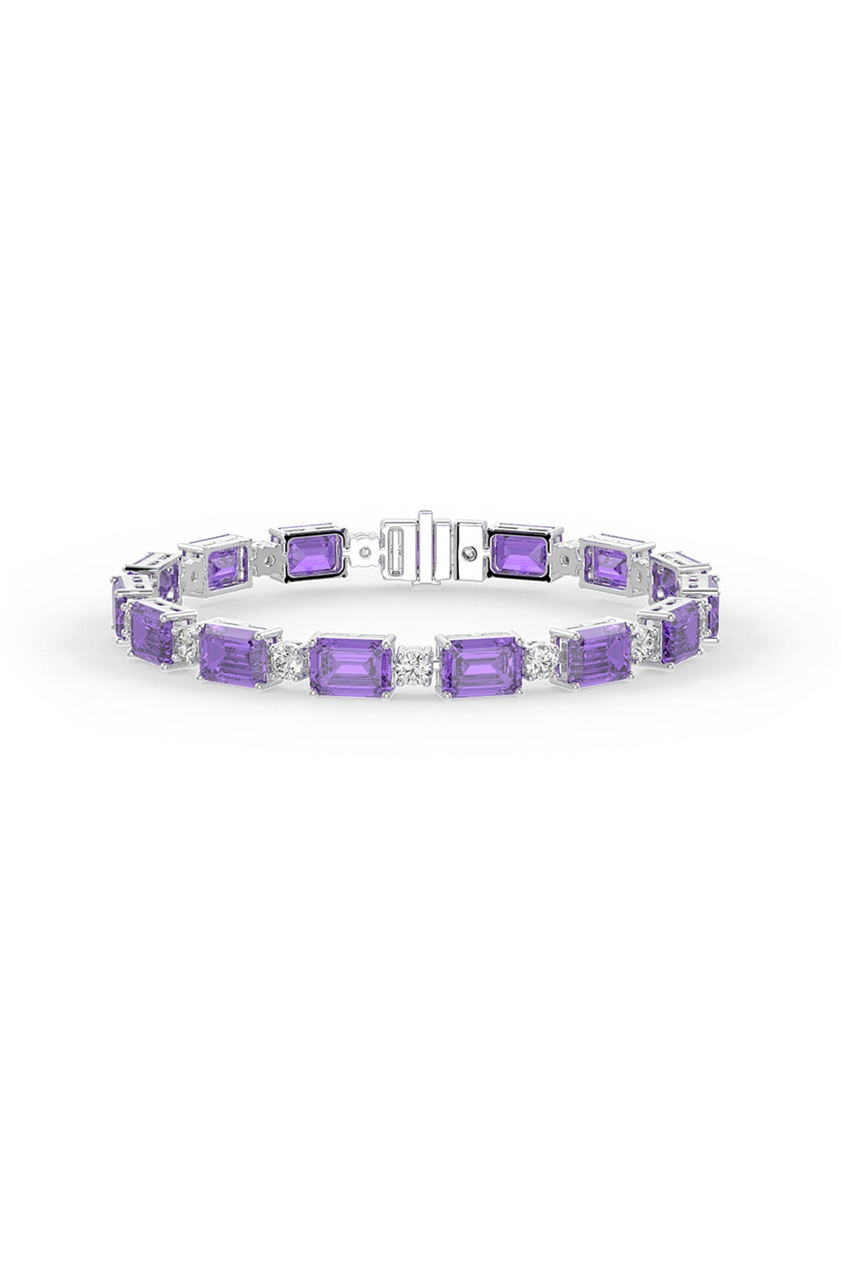 Amethyst Elegance Tennis Bracelet