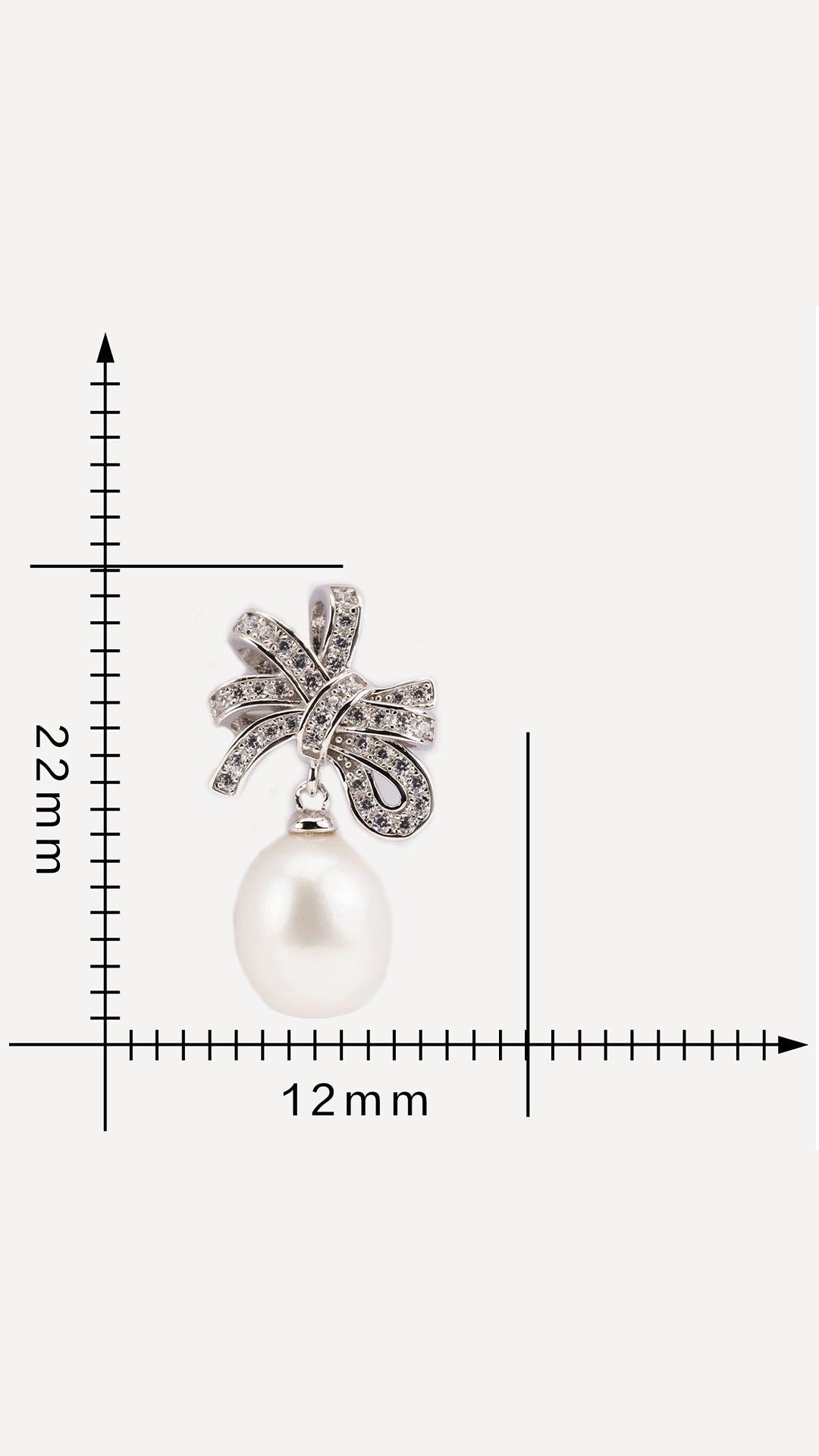 Vintage Teardrop Crystal Bow Pearl Earrings