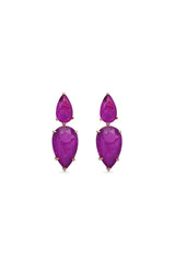 Amethyst Aurora Dangler Earrings