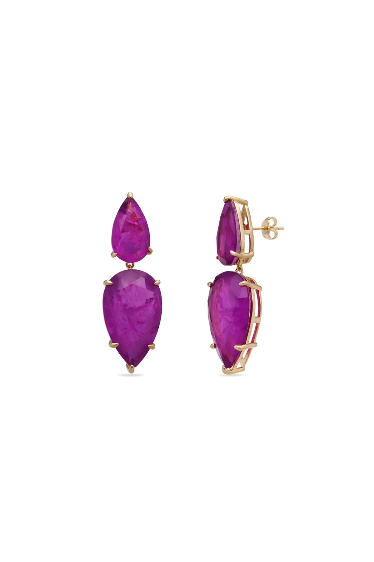 Amethyst Aurora Dangler Earrings