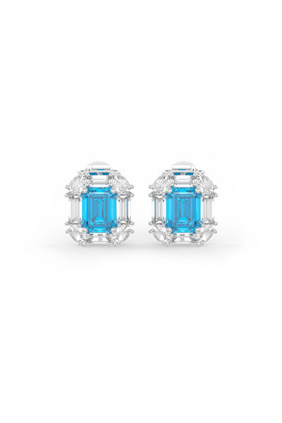 Aqua Sunshine Sparkle Stud Earrings