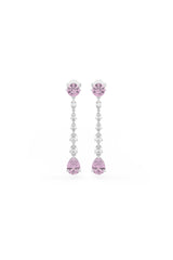 Pink Sapphire Serenade Dangler Earrings