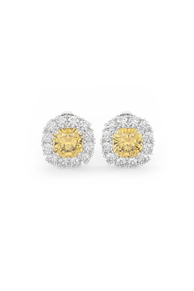 Yellow Sparkle Studs
