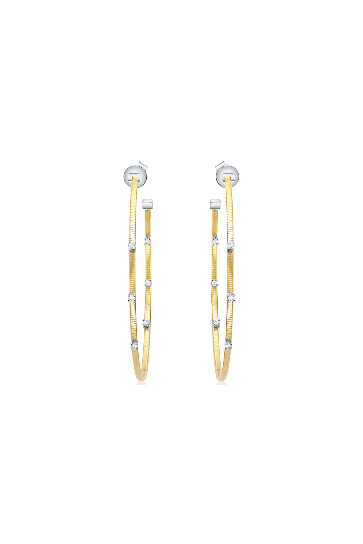 Siena Celeste Hoop Earrings