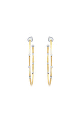 Siena Celeste Hoop Earrings