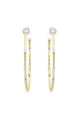 Siena Celeste Hoop Earrings