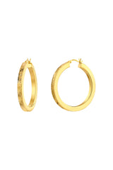 Mirage Textured Large Hoop Earrings