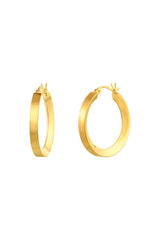 Serenity Tapered Medium Hoop Earrings