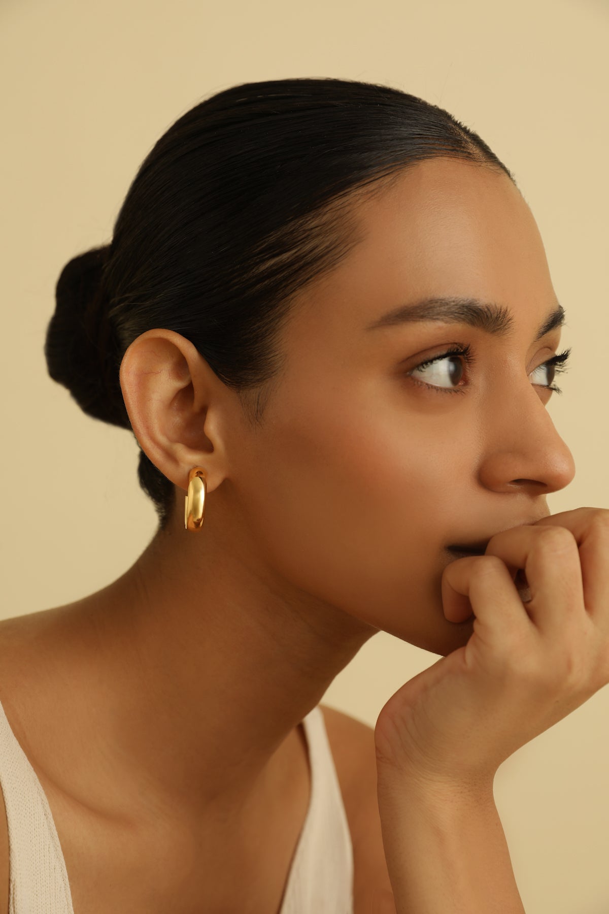 Chunky Medium Hoop Earrings