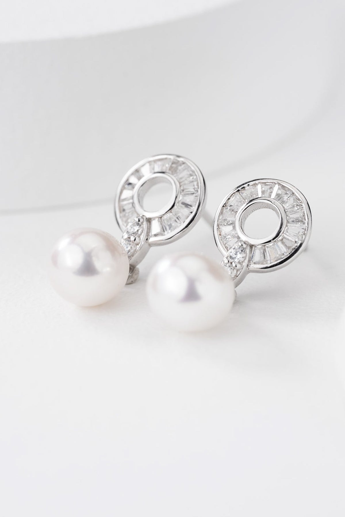 Dainty Pearl Drop Dangler Earrings