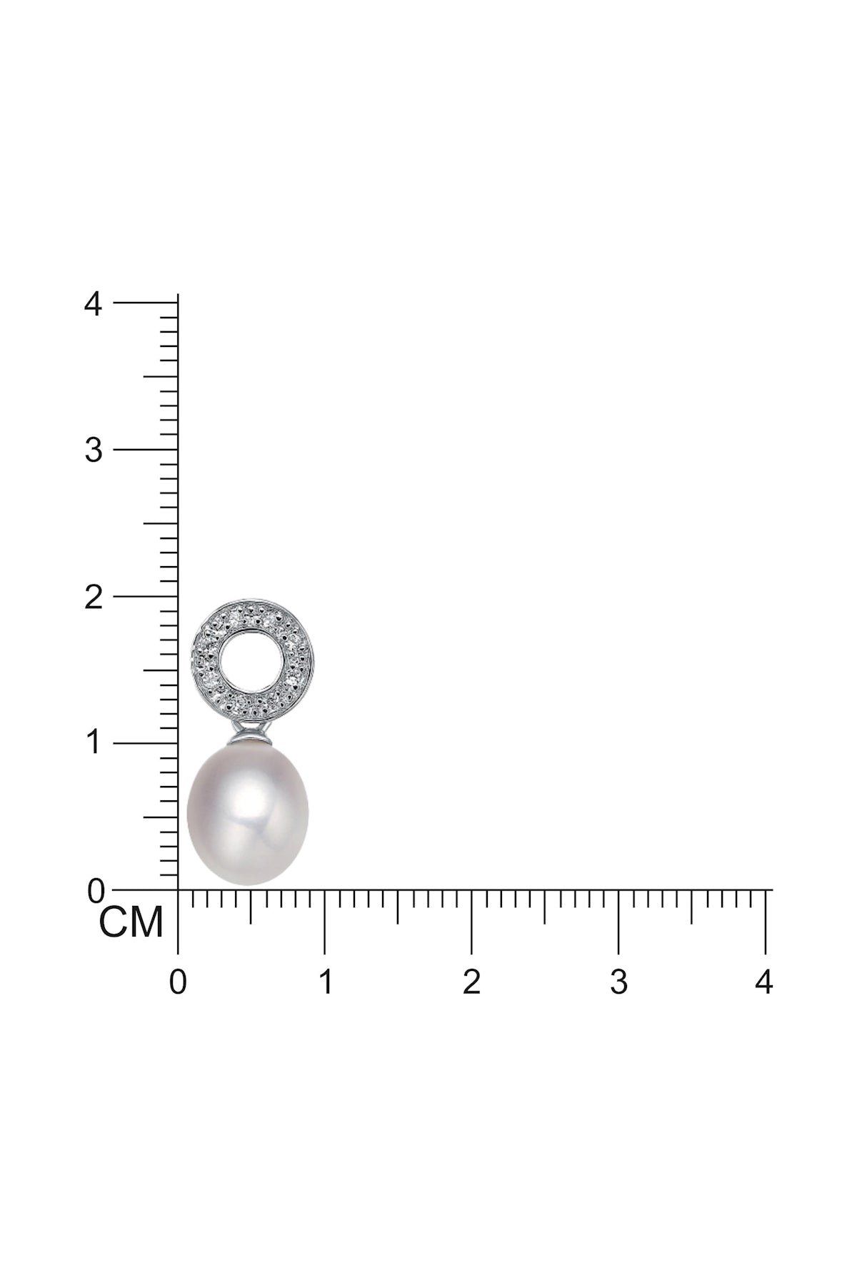Precious Pave Pearl Drop Earrings