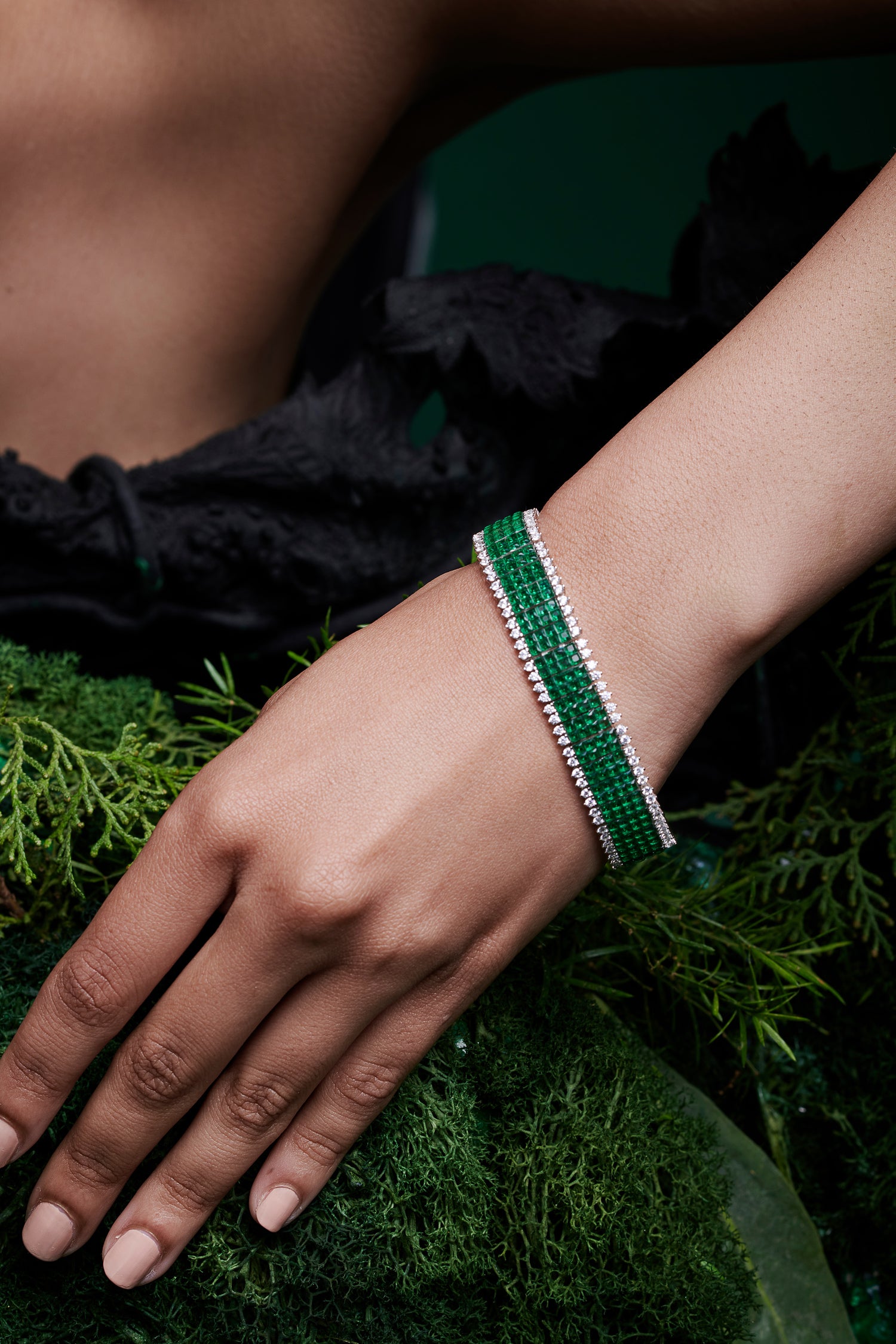 Enchanted Emerald Green Path Bracelet