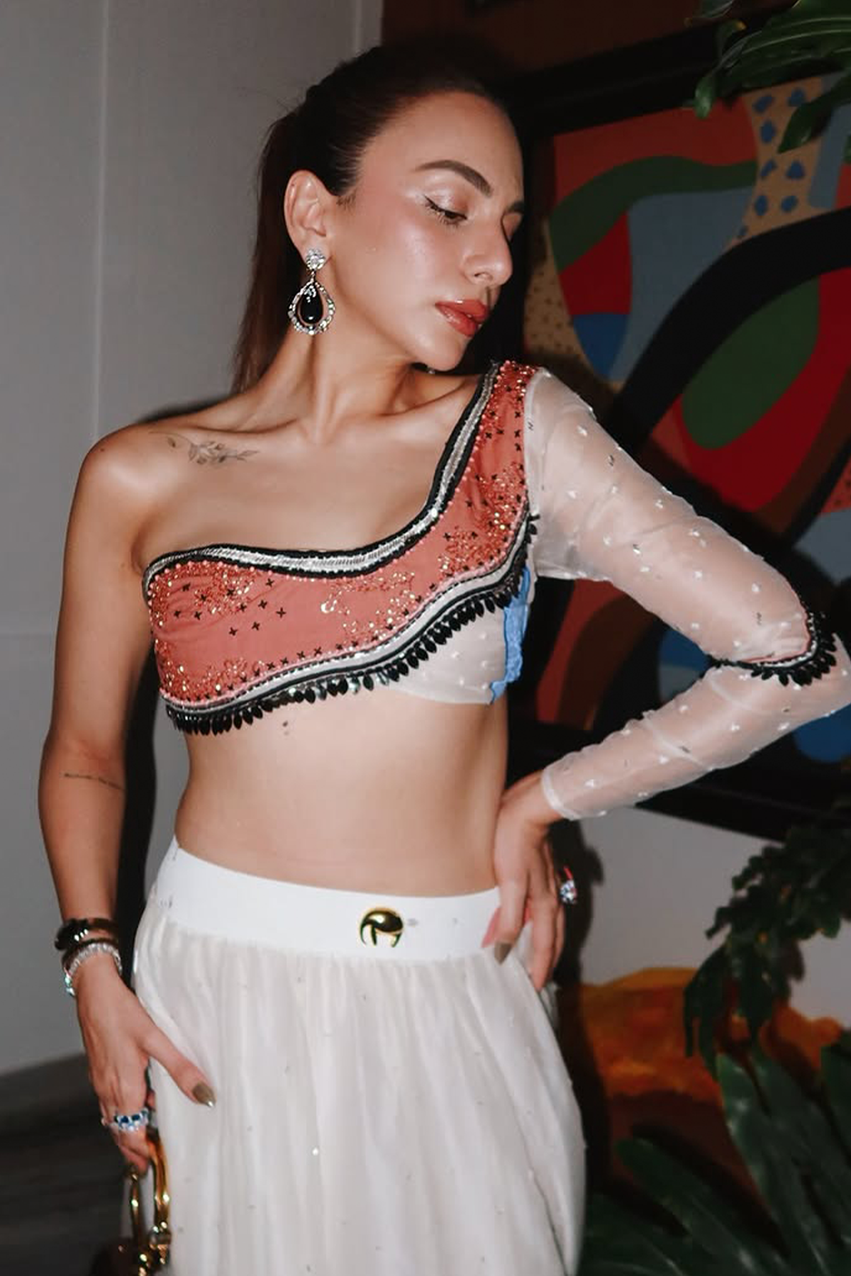 Ornate Onyx Dangler Earrings