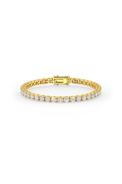 Brilliant Round Shaped Solitaire Tennis Bracelet