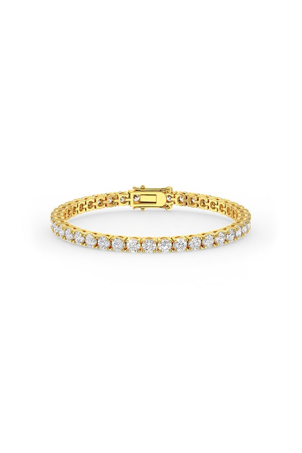 Brilliant Round Shaped Solitaire Tennis Bracelet