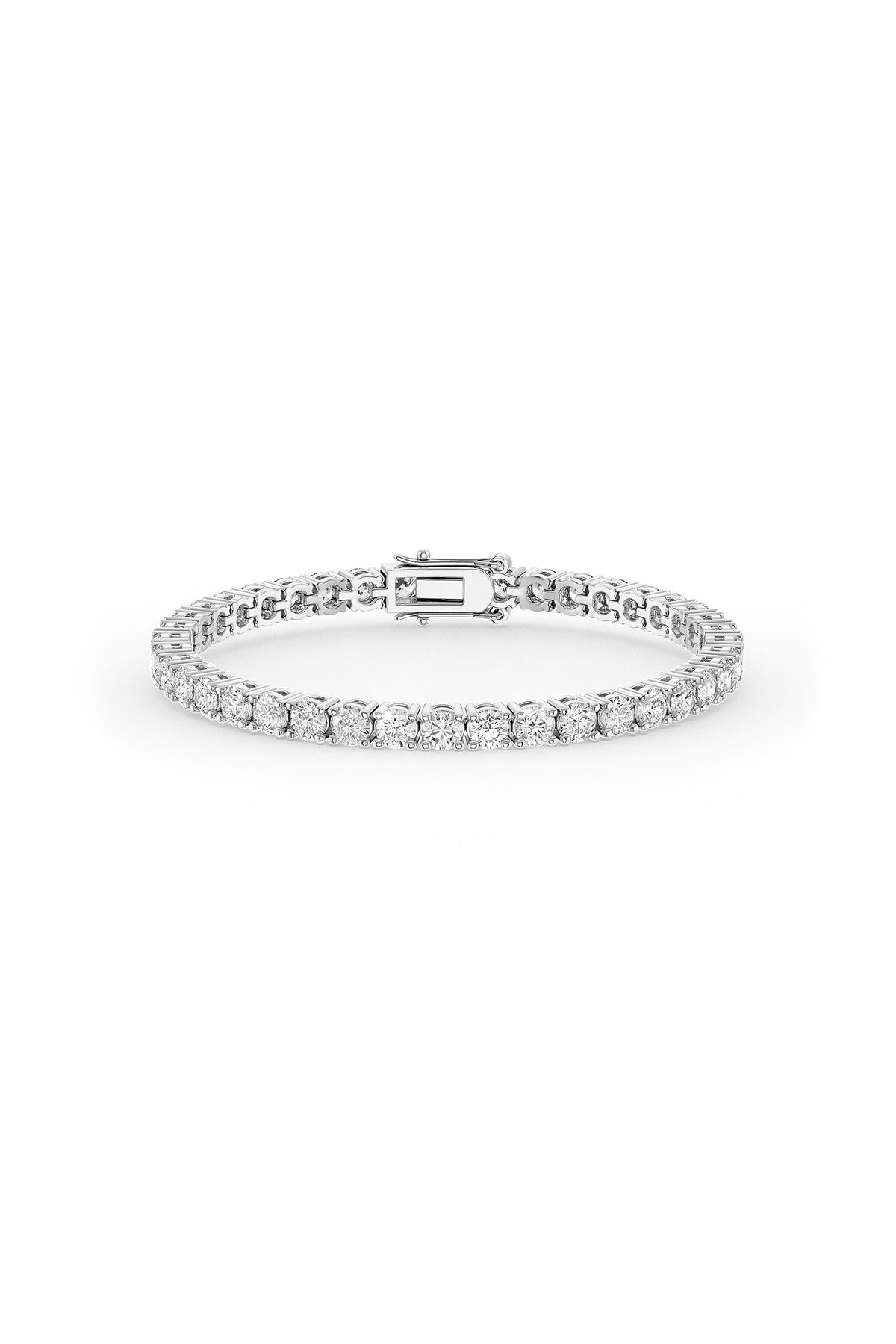 Brilliant Round Shaped Solitaire Tennis Bracelet