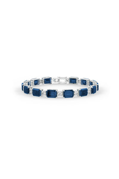 Blue Sapphire Elegance Tennis Bracelet