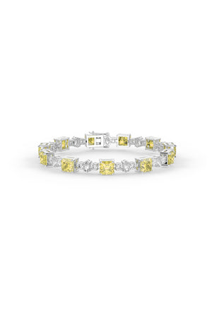 Yellow Regal Princess Tennis Bracelet
