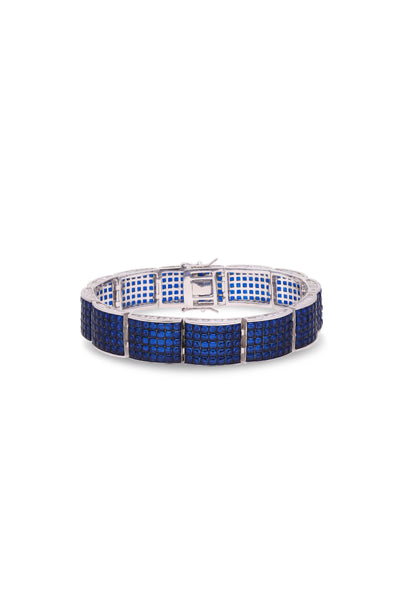 Blue Sapphire Forest Queen Cuff Bracelet