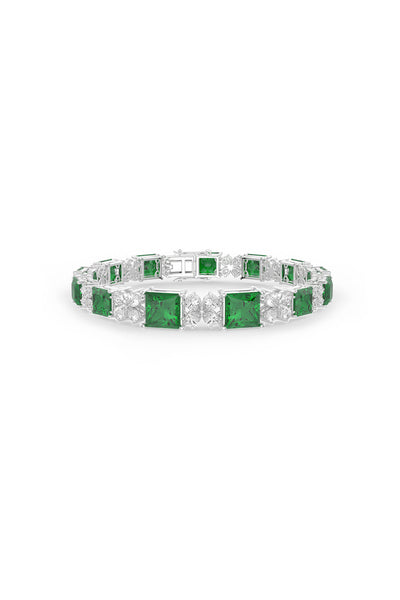 Emerald Scarlet Serenade Tennis Bracelet
