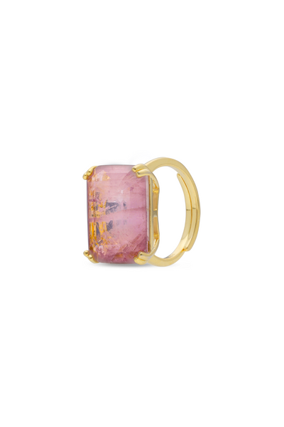 Light Pink Aurora Statement Cocktail Ring