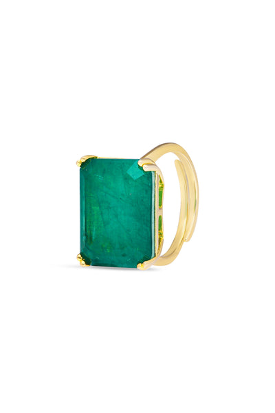 Dark Green Aurora Statement Cocktail Ring