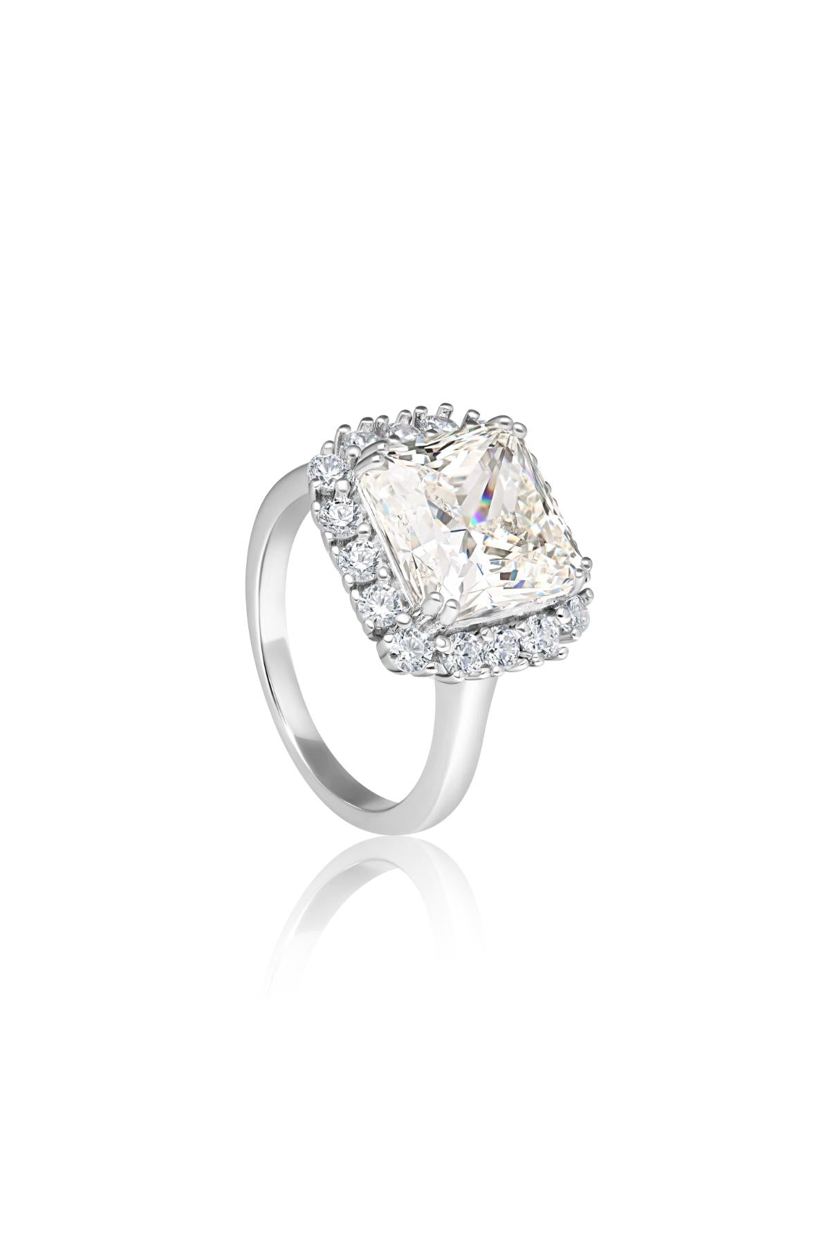 Zircon Quadrant Elegance Ring