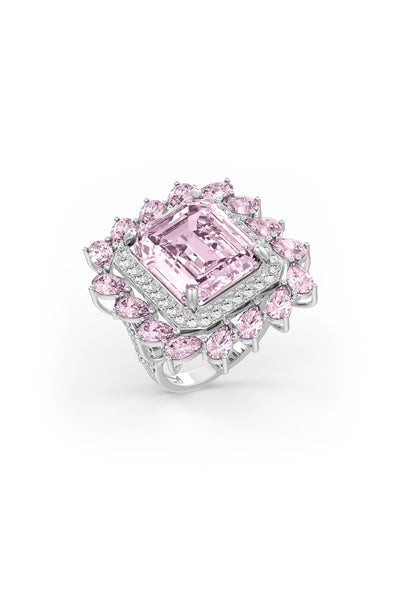 Pink Halo Cocktail Ring
