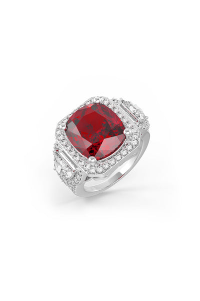 Ruby Majesty Halo Ring