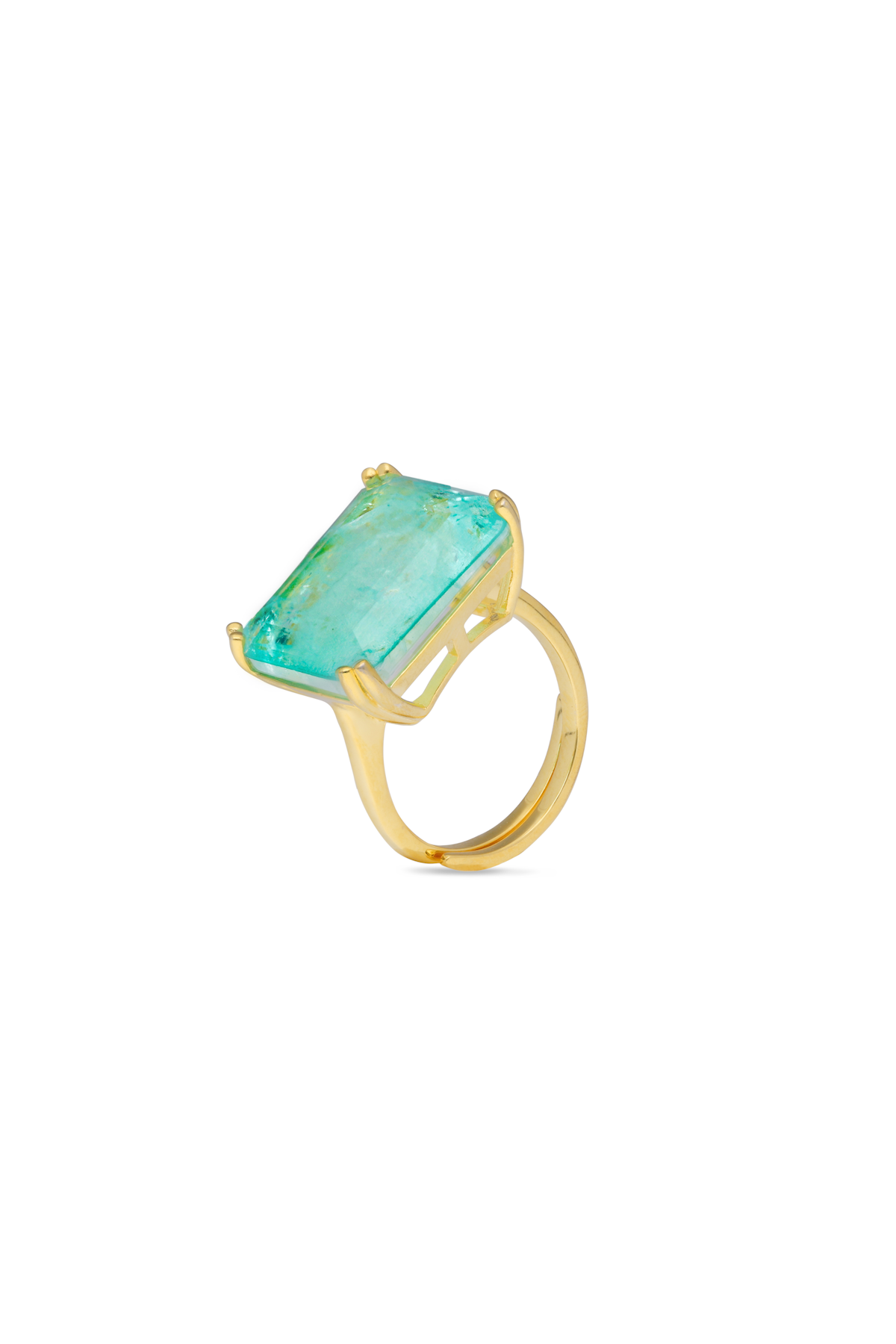 Geometric Oasis Cocktail Ring