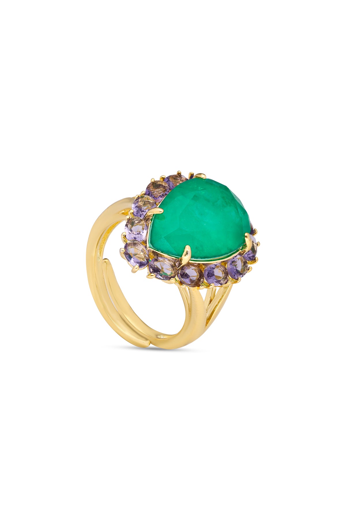 Peacock Paradise Cocktail Ring