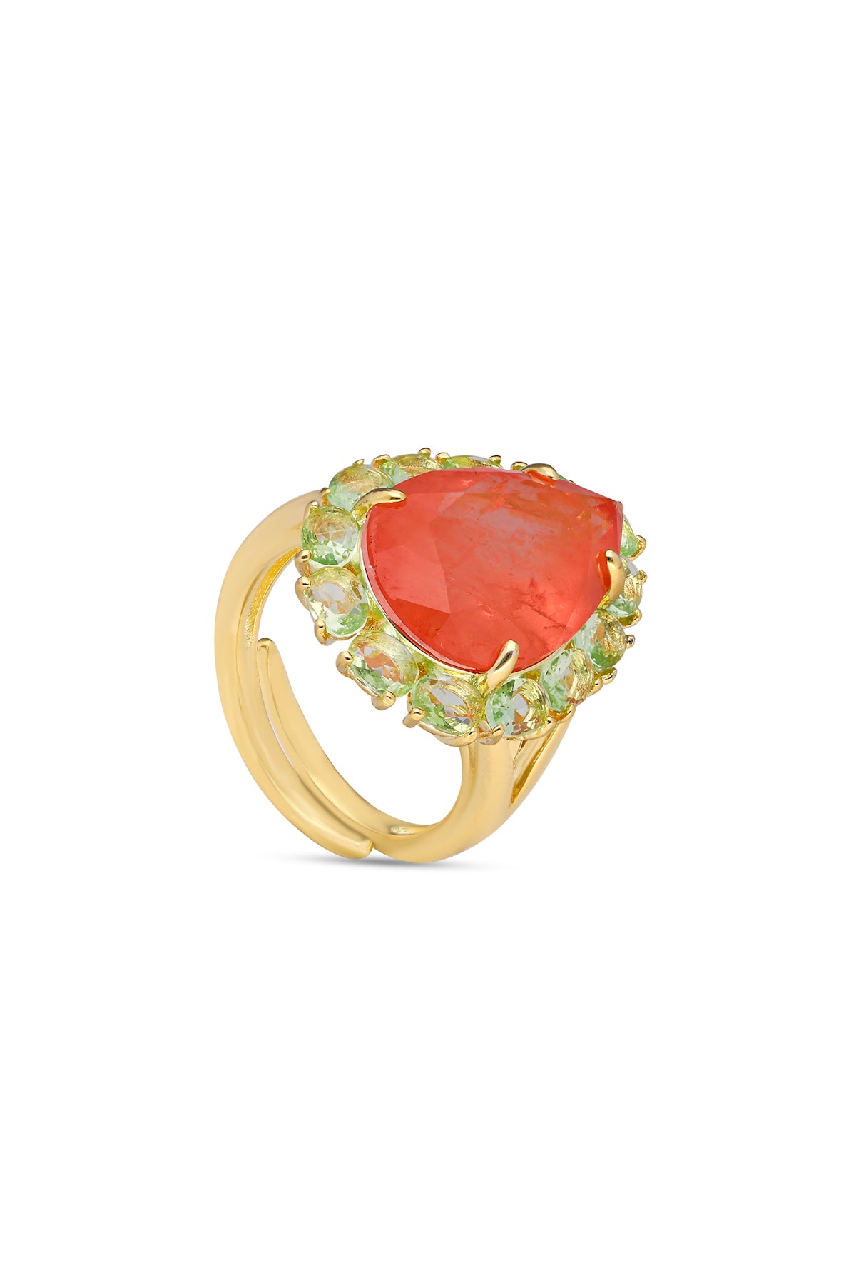 Peacock Paradise Cocktail Ring