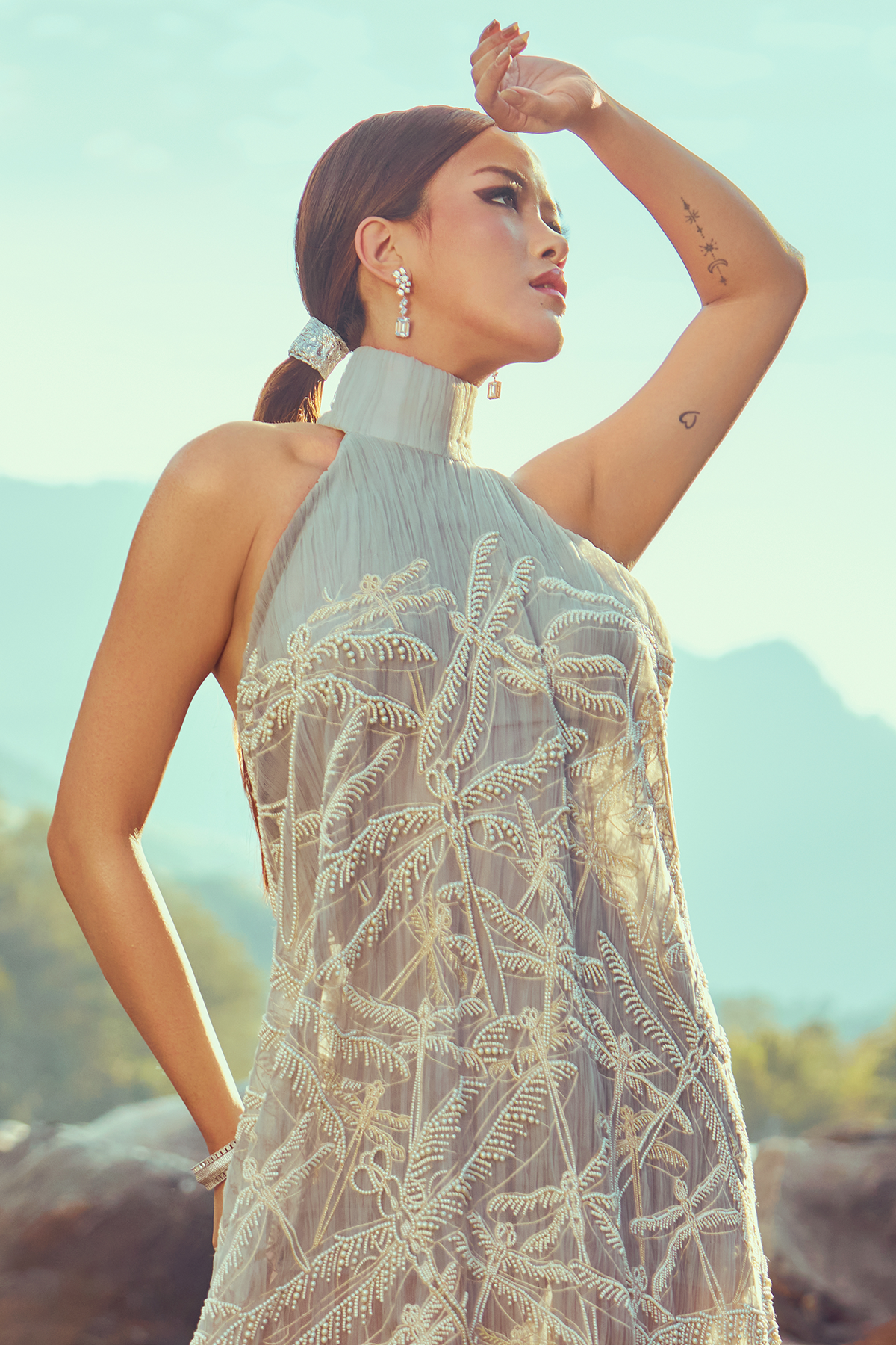 Sunbeam Cascade Dangler Earrings