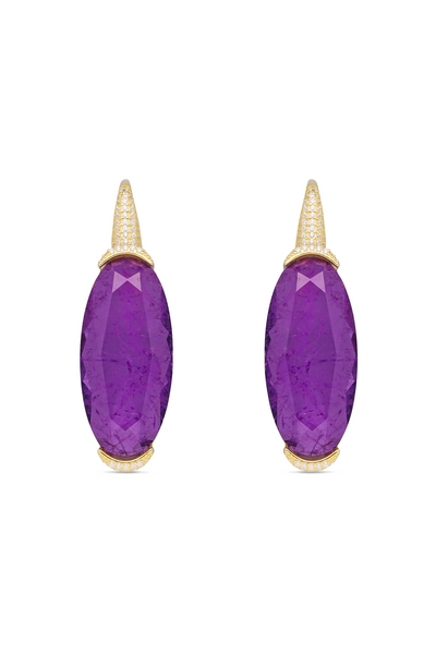 Dark Purple Moroccan Lantern Dangler Earrings
