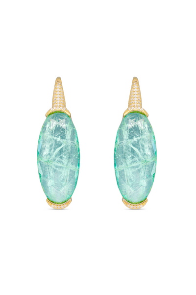 Light Green Moroccan Lantern Dangler Earrings