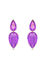 Amethyst Aurora Dangler Earrings