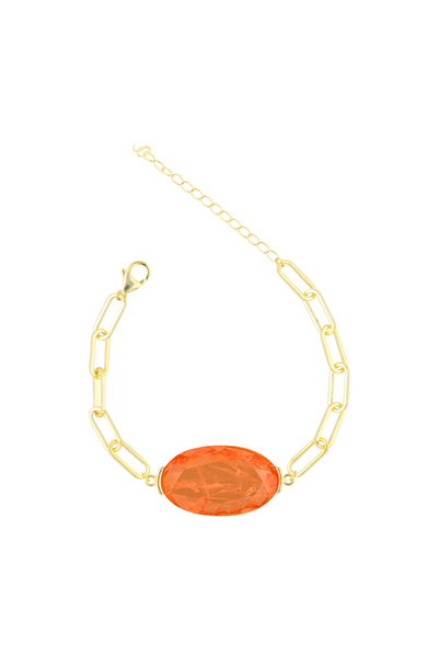 Orange Tranquil Radiance Tennis Bracelet
