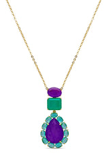 Peacock Paradise Pendant With Chain