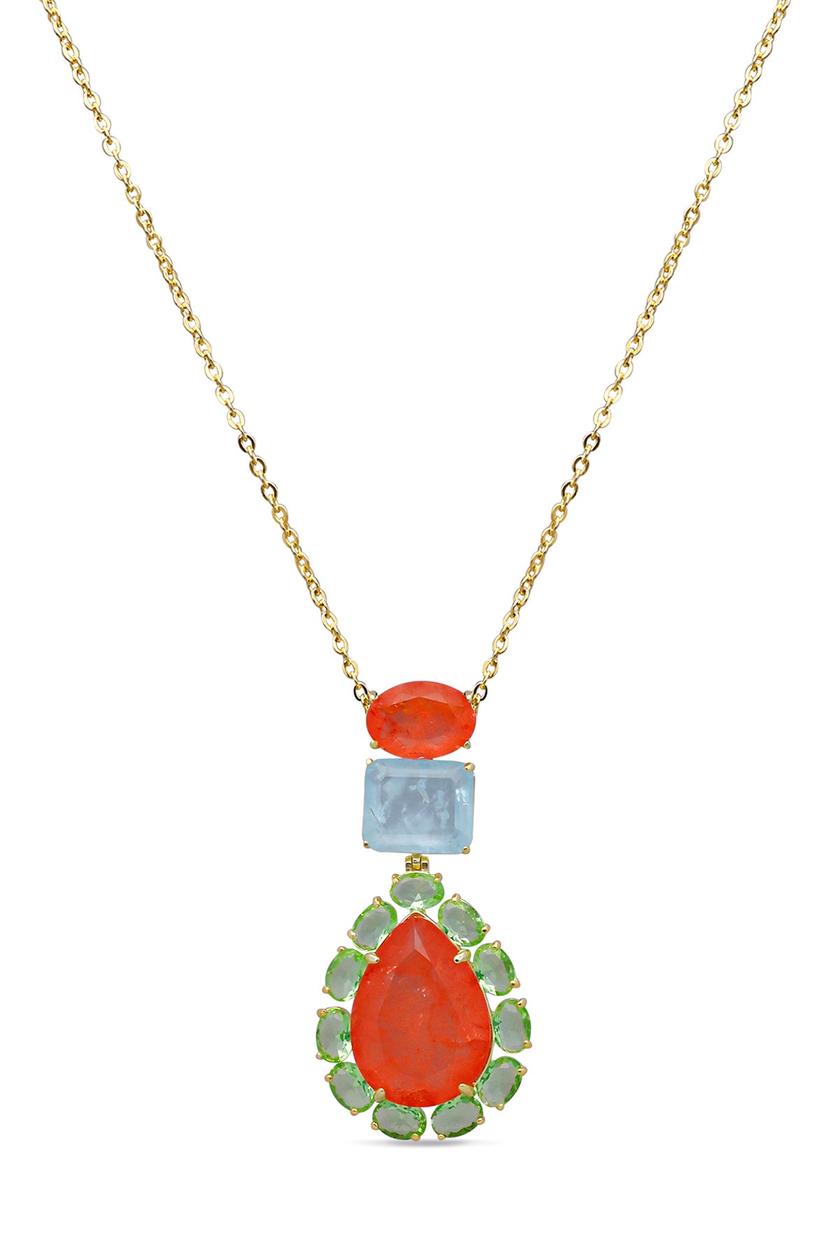 Peacock Paradise Pendant With Chain
