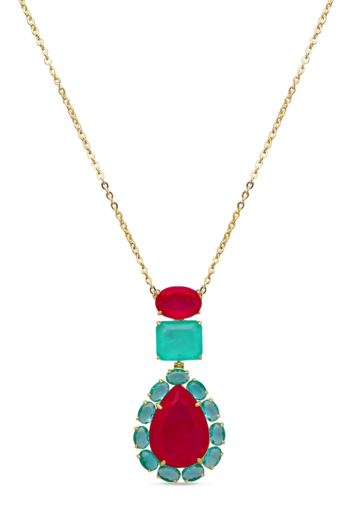 Peacock Paradise Pendant With Chain