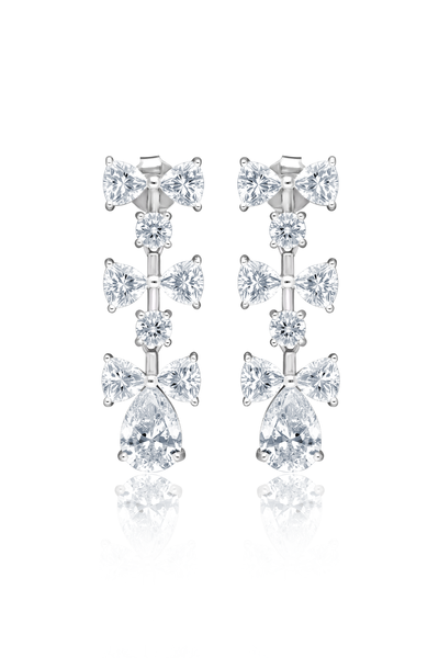 Luminous Bow Danglers Earrings